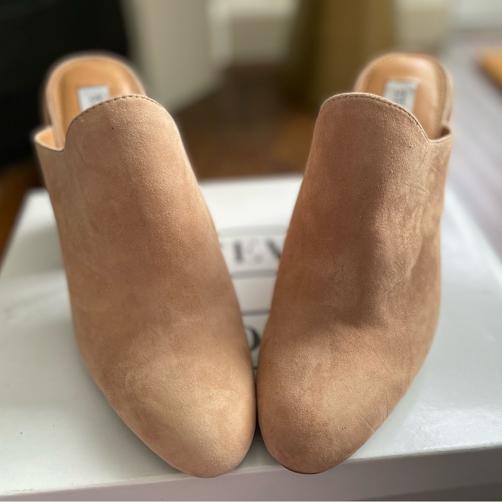 Steve Madden Sinclaire Camel Suede Mule 7.5
